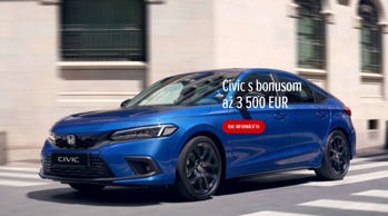 Civic s bonusom až 3 500 EUR a výhodným akciovým financovaním
