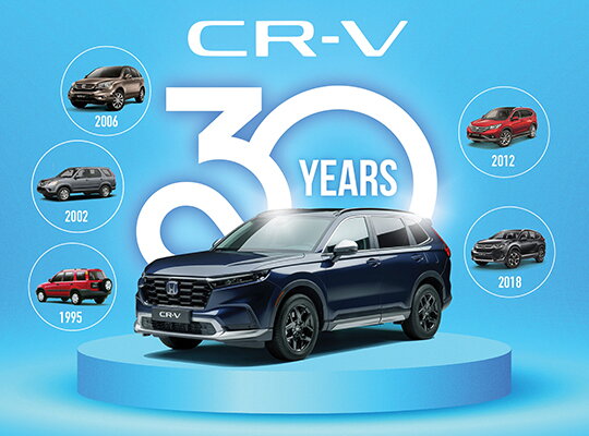 Oslavujeme 30 rokov Hondy CR-V